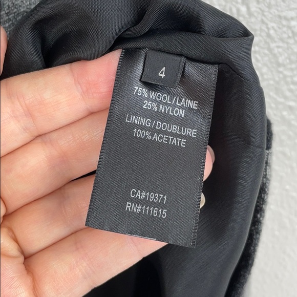 Tulip shape plaid wool skirt with pockets - size 4 - Picture 5 of 5